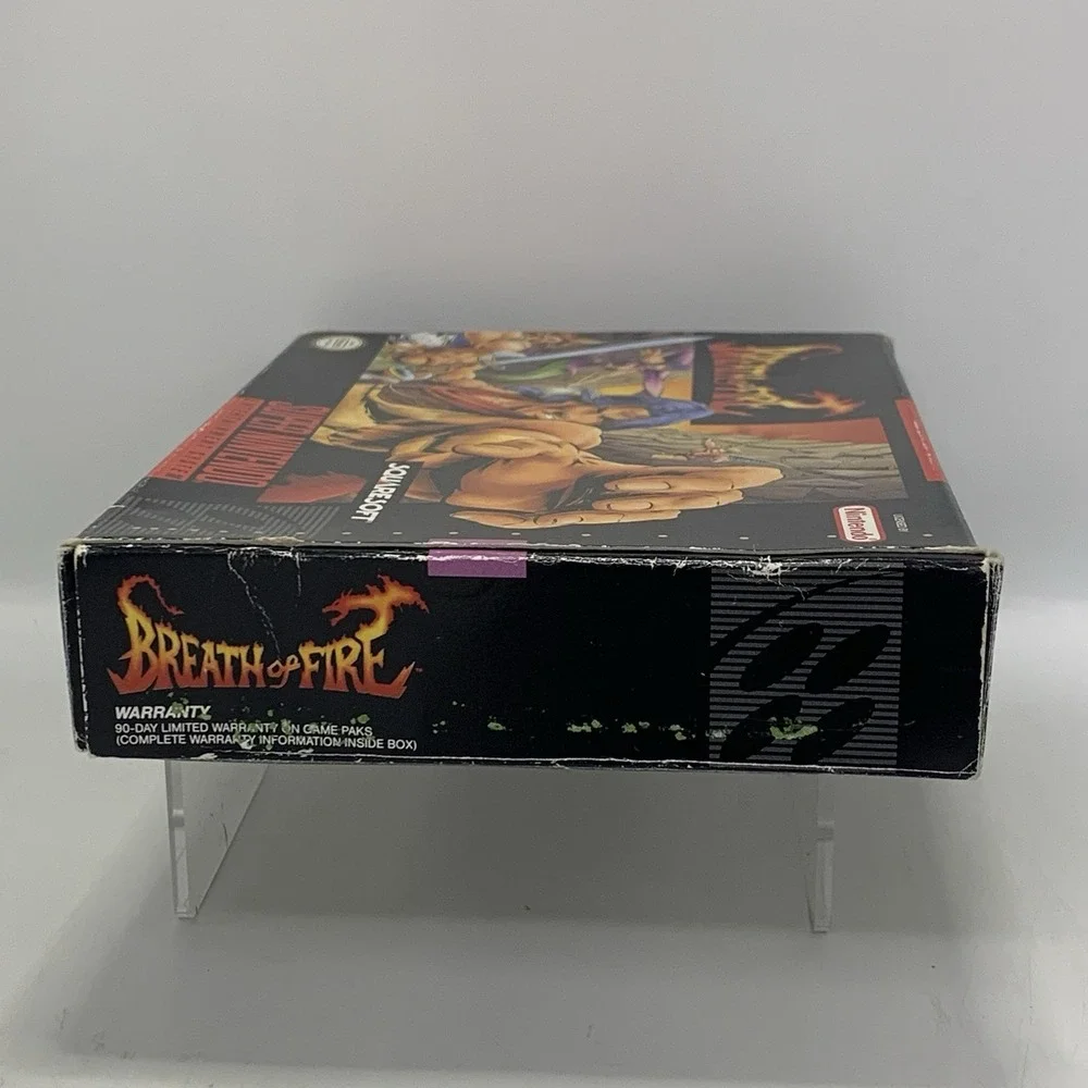 Breath of Fire Super Nintendo SNES with Game Cartridge, Box, Tray, Manual & Map
